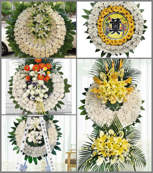 河南南阳新野县溧河铺镇溧河村花圈速递